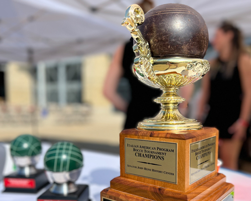 Bocce tournament trophy