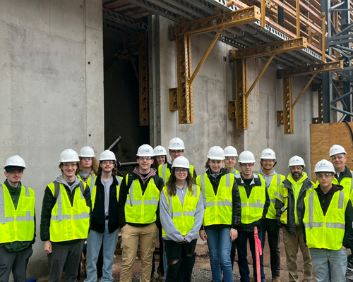 AGC Students Tour Pitt's Recreation and Wellness Center