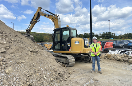 Young man in construction field